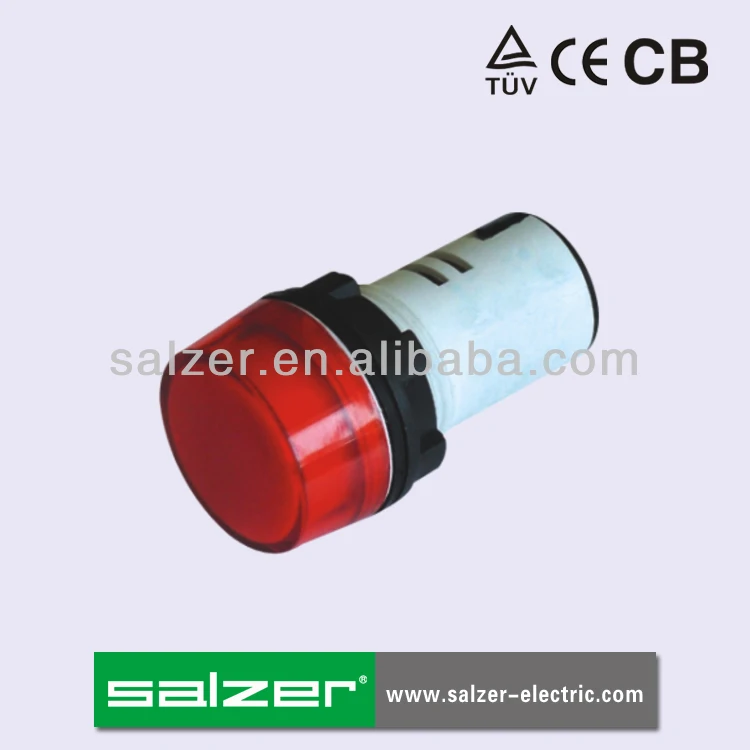 Salzer PL16-22B LED Indicator lamp, Signal Lamp, Pilot lamp light 22mm  (TUV CE and CB Approved)