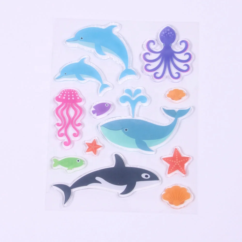 animal jelly kids  sticker window sticker