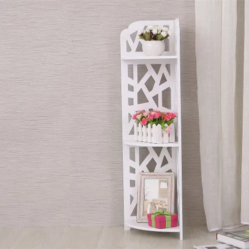 E0921 Modern toilet shelf storage shower room set home furniture bathroom floor decoration decoration bathroom corner shelf