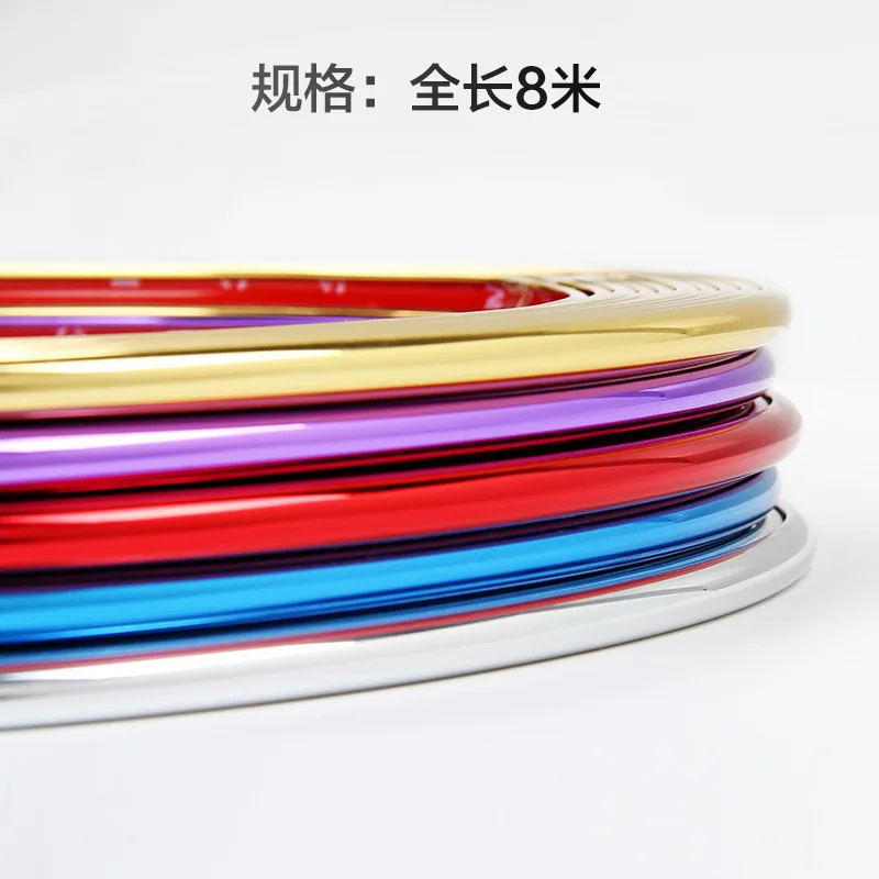 Color Rim Protector Ring Car Wheel Hub Rims Strips, Rubber Protective Strips