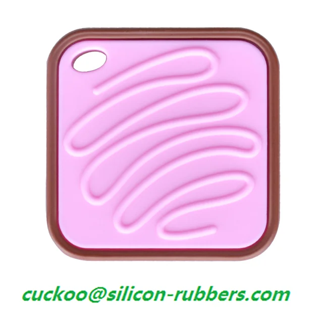 Amazon Soft Funny Custom Cookie Silicone Baby Teething Dolls Teether