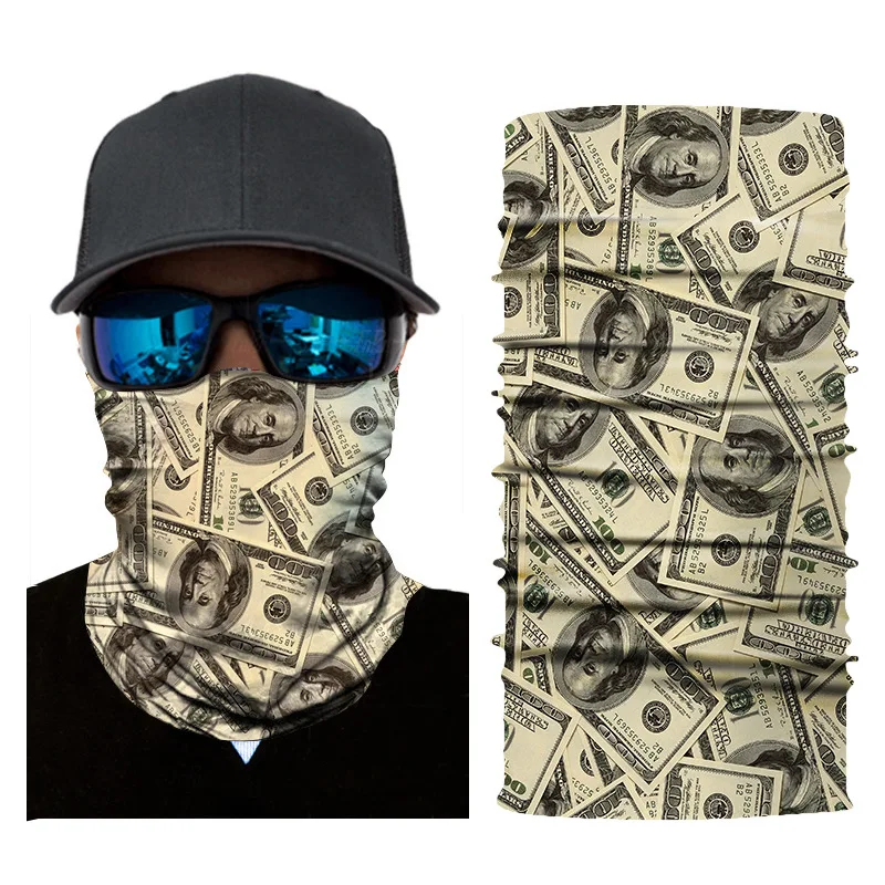young teenager face shield magic sports neck scarf custom printed camouflage cotton breathable bandana