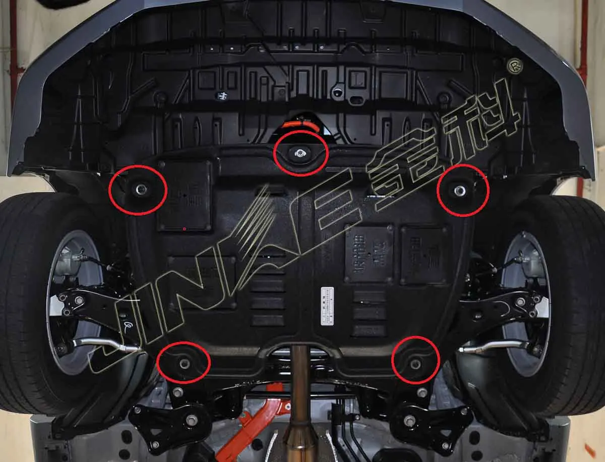 JINKE Polymers Alloy steel engine protection pan for PEUGEOT 307/308