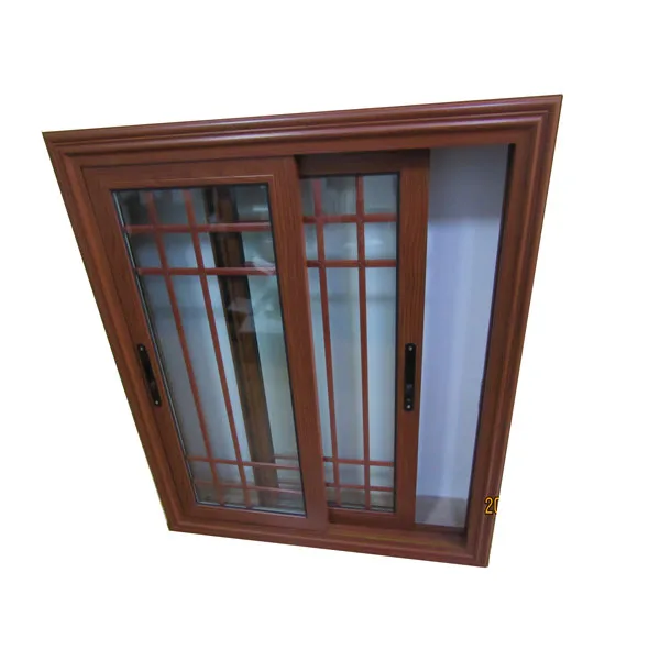 Modern house window design wooden color new products 2018 innovative product sliding window grill design