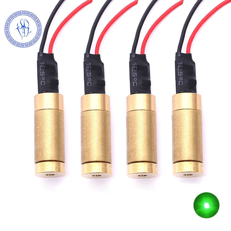 Focusable 532nm 50mw 3V Green Dot Mini Laser Diode Head Module