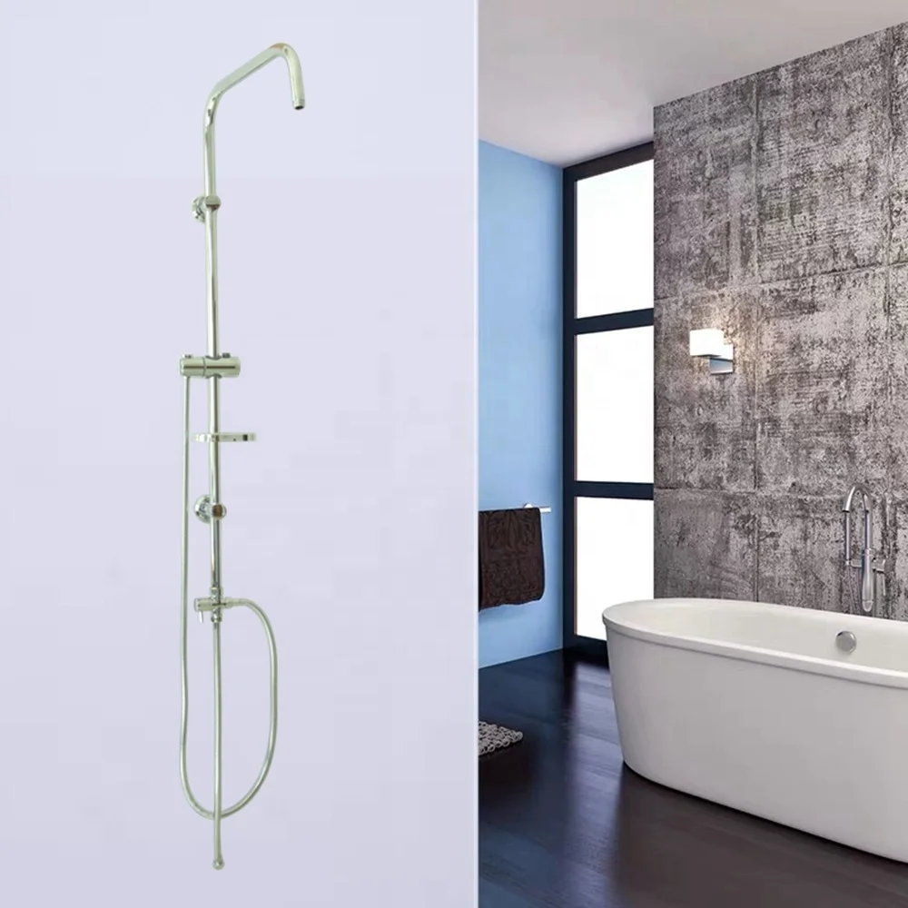 new wall mounted bathroom shower panel set  LT-1880S column rod shower pipe shower arm