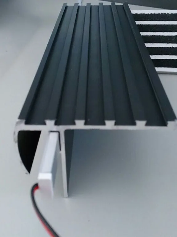 
Anti Slip Safety Stair Nosing LED with Carborundum Strips 
