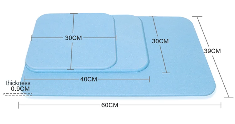 Quick dry diatomaceous earth diatomaceous earth stone bath mats