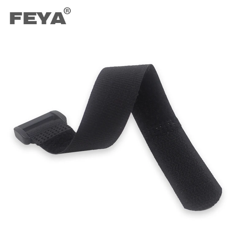 Adjustable multi-function notebook hook and loop strap with buckle