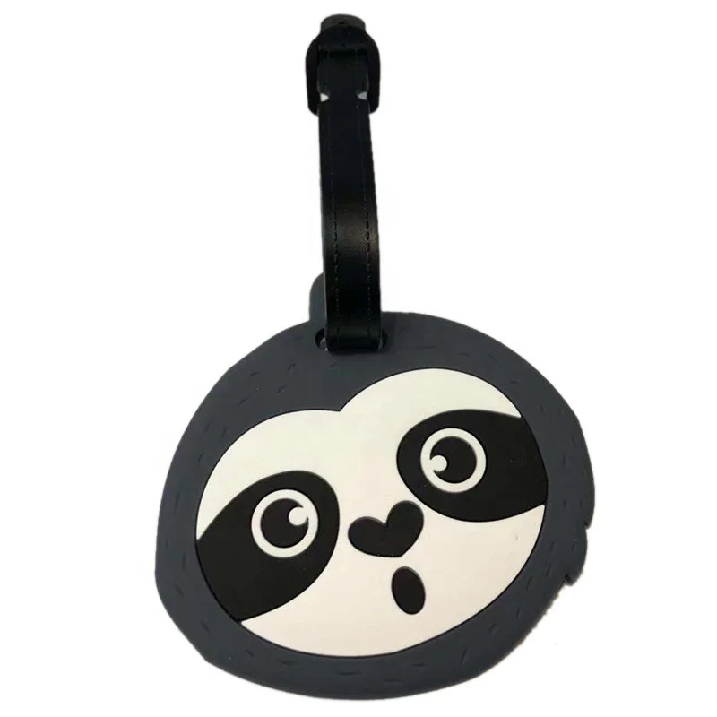 Travel Gift Bag Tag Funny Suitcase Baggage Label Cute Sloth Luggage Tag