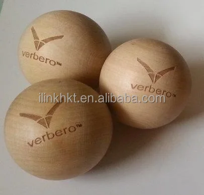 
Wooden Hockey Balls with logo 