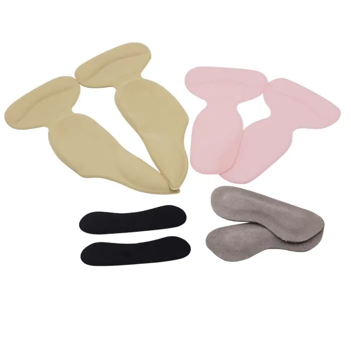 Пены памяти назад вкладыш для пятки колодки кожа ортопедическая повязка Acne лайнер кожа подкладка для обуви Грипсы комплект