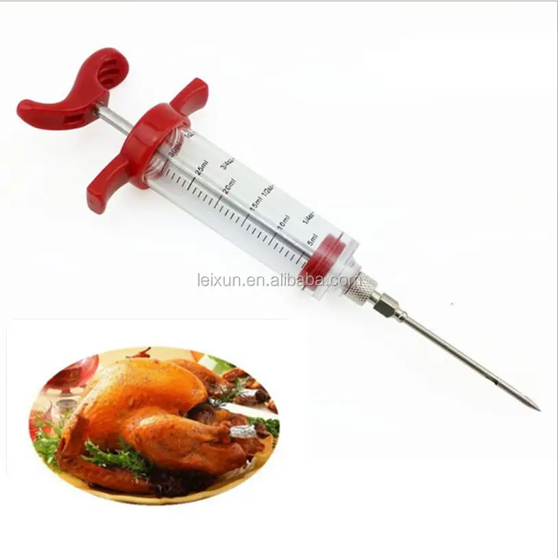 Christmas gift BBQ Tools Marinade Injector Cooking Meat Poultry Turkey Chicken injector