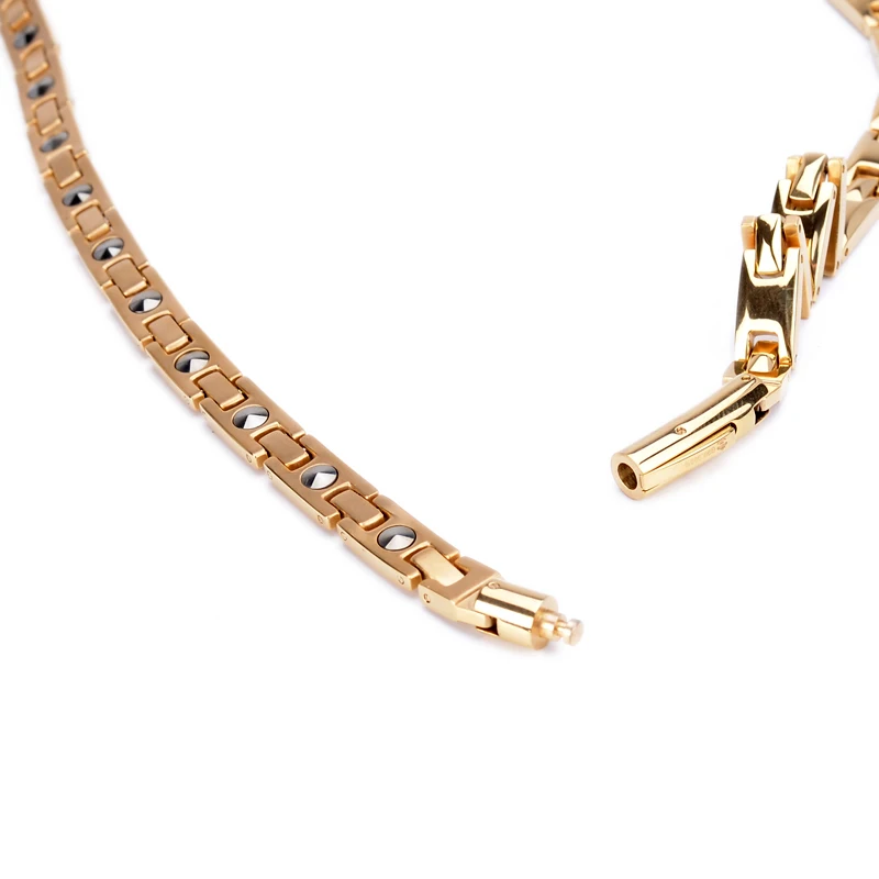 Wholesale Professional Supplier Stainless Steel Power Energy Jewelry 99.99% Pure Germanium Health Gold Necklace