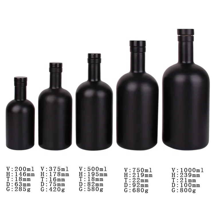 
XUZHOU Factory Wholesale Supply Empty 750ml vodka glass bottle for whiskey liquor wine 