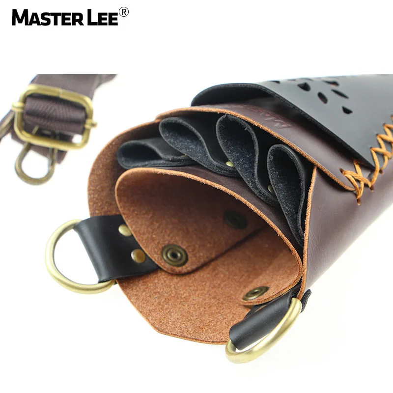 Masterlee Brand Salon PU Leather Hairdressing Scissor Bag Tool Case Barber Kit Bag