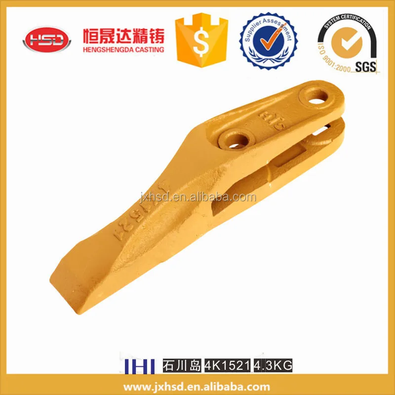 excavator full types replacement parts loader I H I 4K1521 bucket teeth