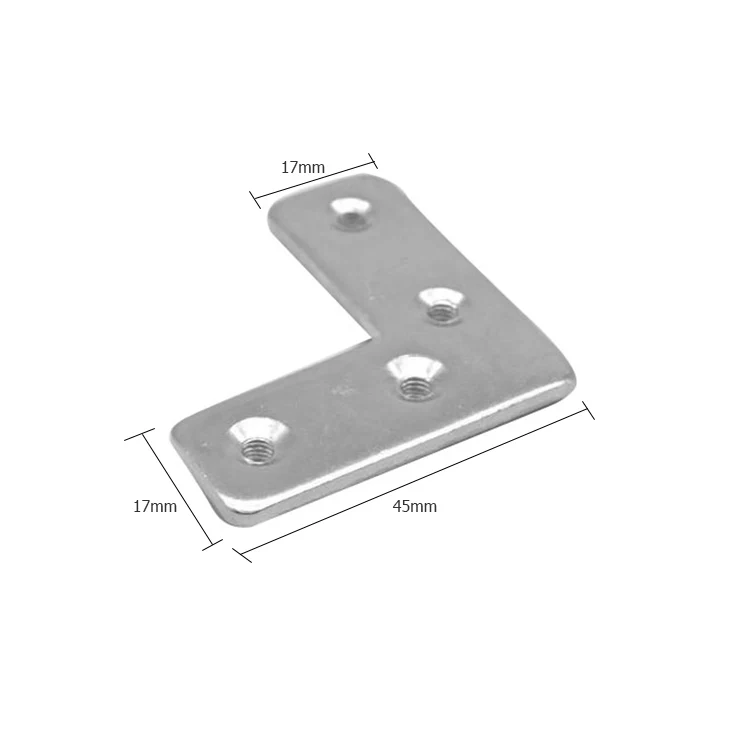 Aluminum alloy profile glass door and window corner code cabinet drawer metal corner code furniture hardware fitting connector