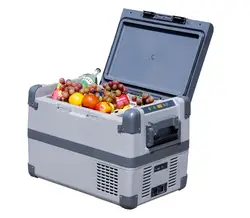 Dc portable compressor deep camping 50L  12V 100-240V  refrigerator fridge cool box mini freezer for car outdoor caravan