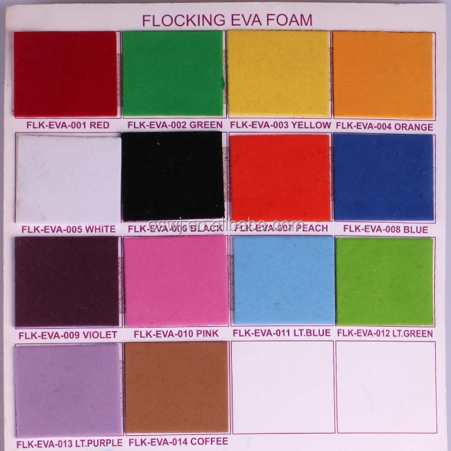 
Alibaba Product Flocking Rubber EVA Foam Die Cut Sheet 