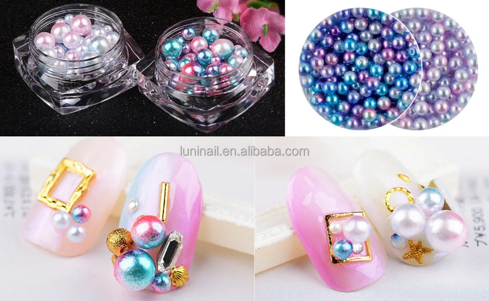 3D mermaid pearl for nail art nail art decoration mermaid pearl