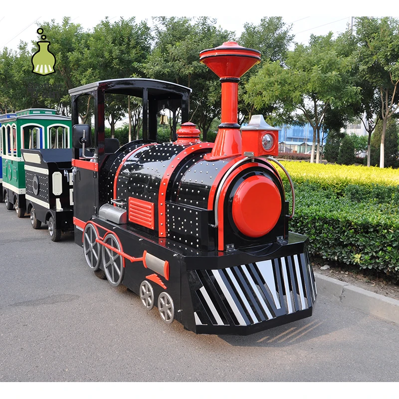 Dual Hydraulic System amusement park electric classical garden drive small train