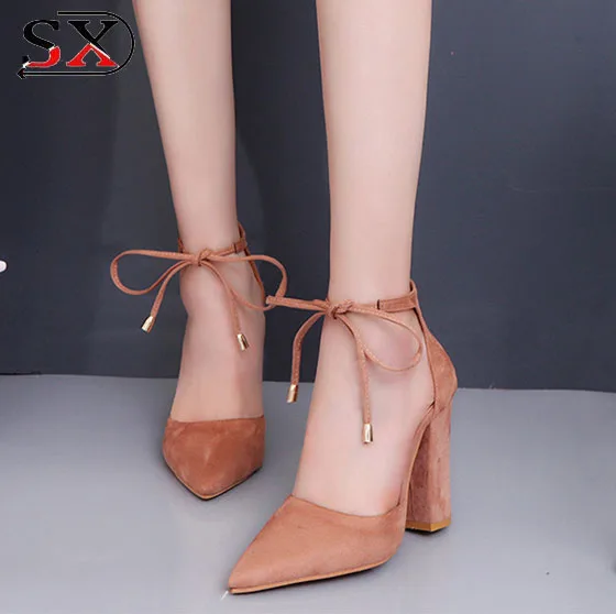 Fashion Women Summer High Heel Lace-up Open Toes Style Sandals for Women Girls Footwear Shoes