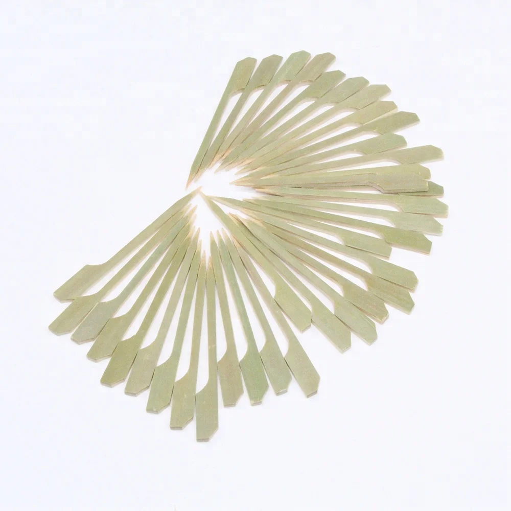 Teppo bamboo skewer flat wooden bamboo skewer with custom logo