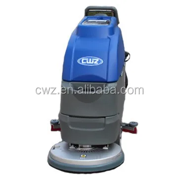 Hospital and hotel use battery powered low noise floor scrubber machine