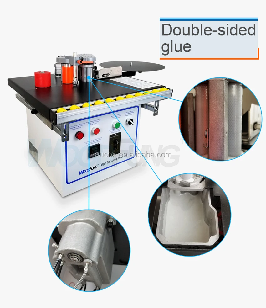 MY-07B mini woodworking manual wood pvc edge banding machine price