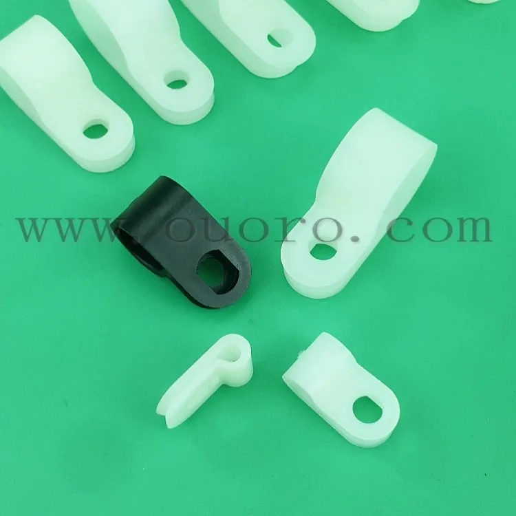 OUORO UC-0 (3.2mm 1/8 inch)R type plastic cable clamp