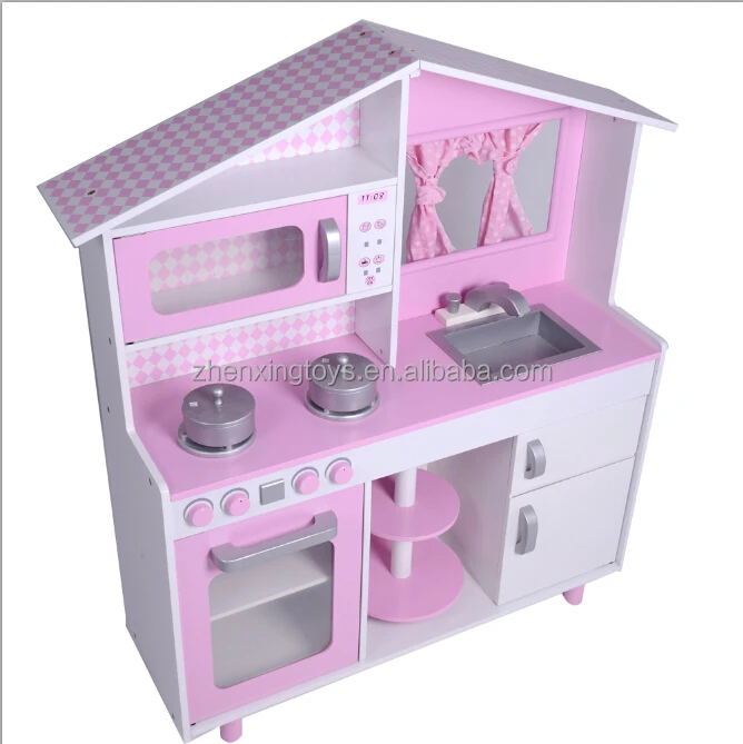 Высококачественная детская деревянная игрушка для кухни, детский игровой кухонный набор