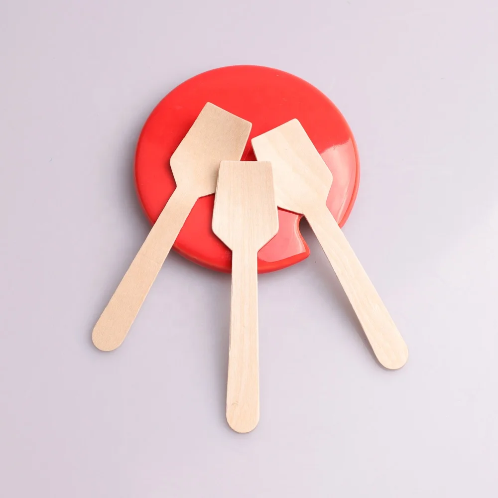 Single Use Wood Flat Spoon&Spatula For Tea Spoon