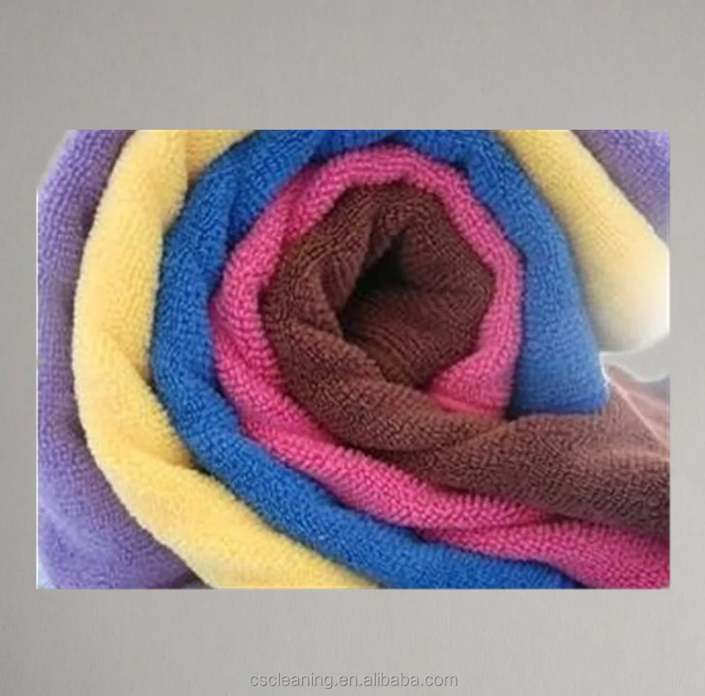 microfiber cleaning towel terry cloth fabric in roll