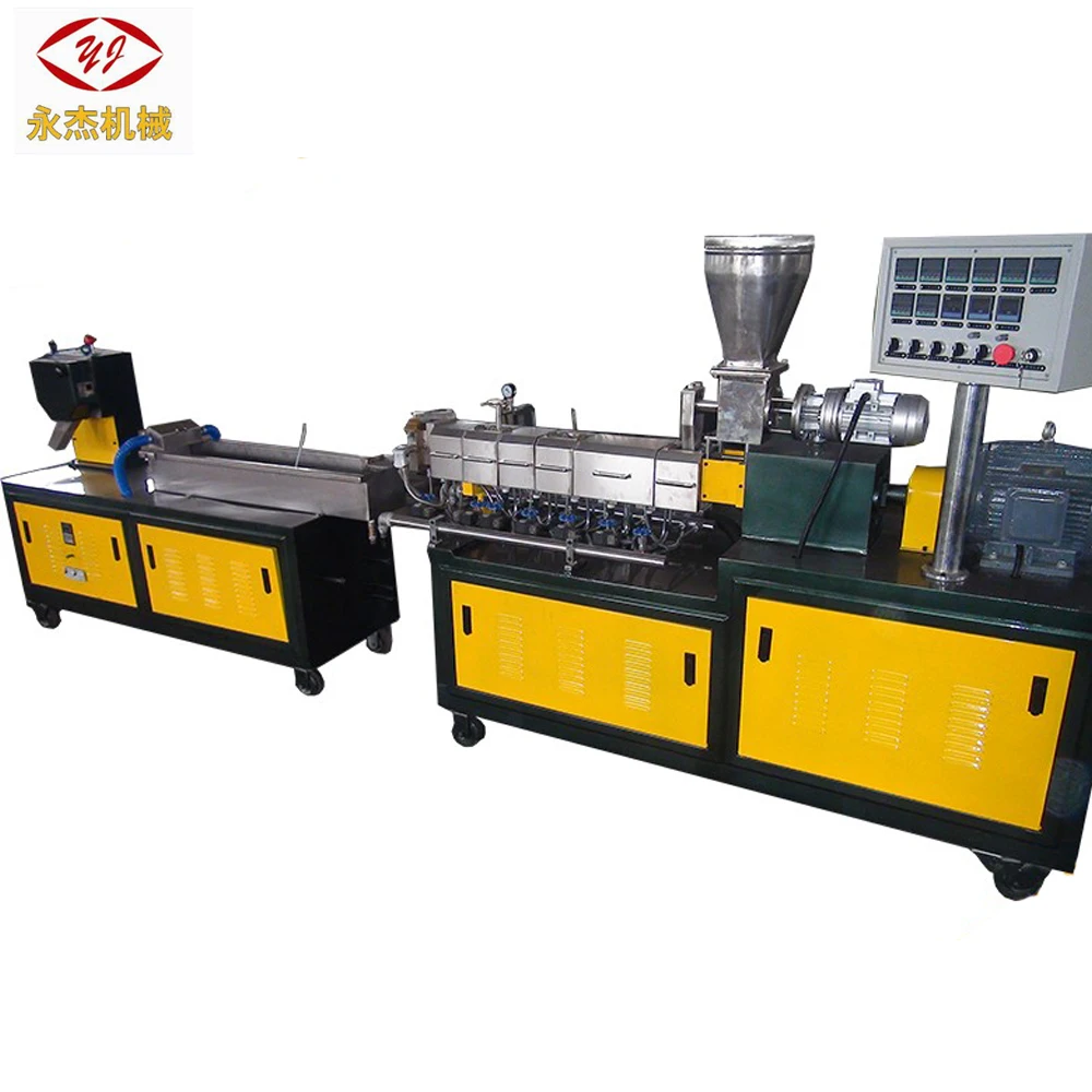 Small Plastic Granulator Polystyrene Twin Screw Extruder