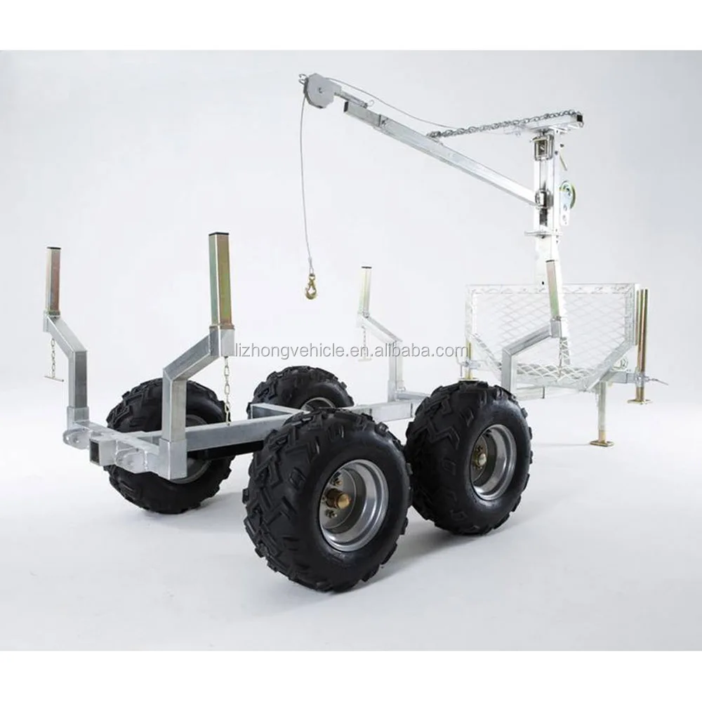 China wholesale atv camping trailer,atv farm trailer,crane timber trailer