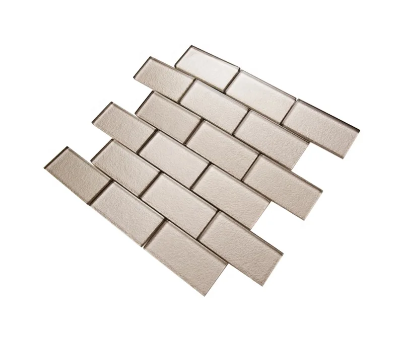 Customized Colored Brick Glass Subway Tile Backsplash