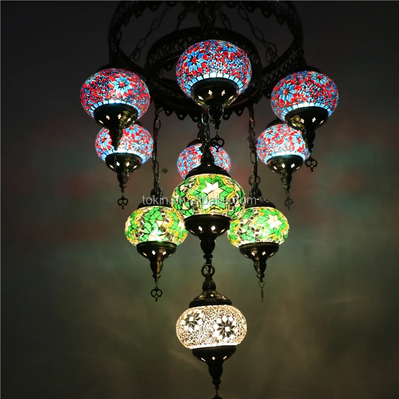 Mosaic Art Turkish turkish lamps Chandelier CC10M01