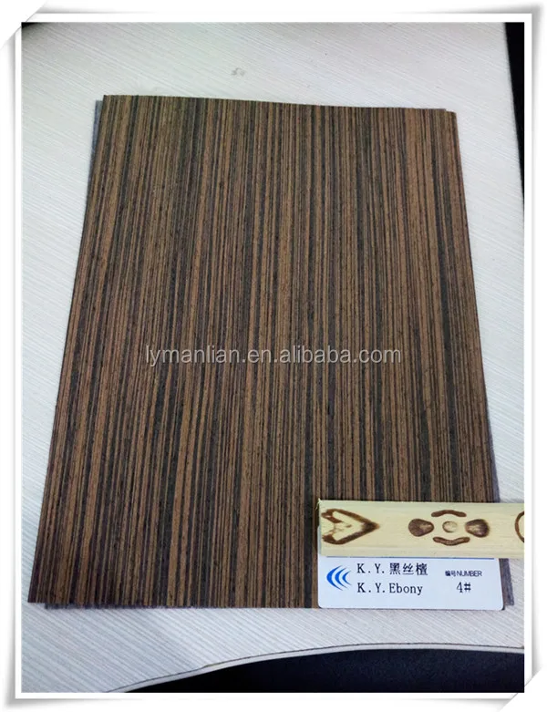 Черный эбеновый шпон/эбеновый шпон macassar/инженерный деревянный шпон для дверной облицовки