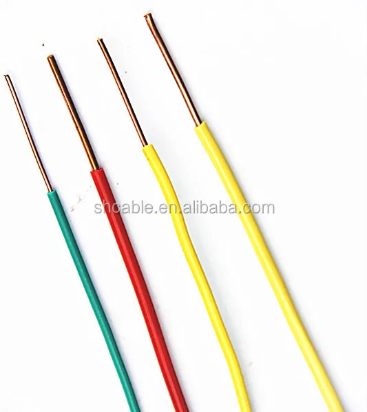 Copper HO7V-U H07VU Cu H07 HO7 H05 HO5 Electric wire electrical wire for sale