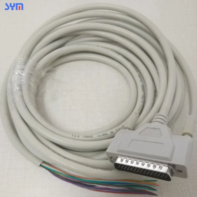 AWM 2464 26 28 AWG cable D SUB DB 44PIN male to d-sub connector customized cable assembly