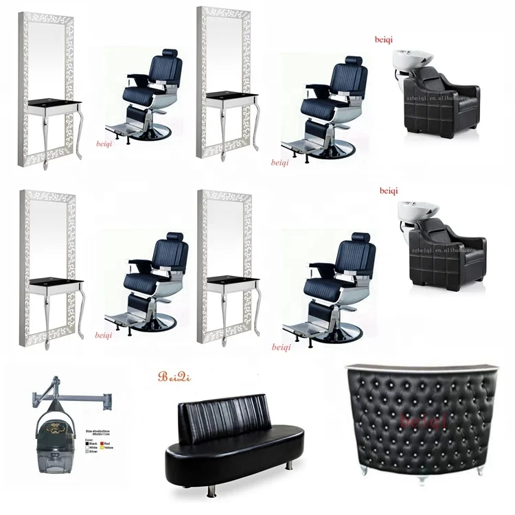 Hair Salon Furniture Set Cheap Hair Cut Chair Purple Barber Chair for Sale