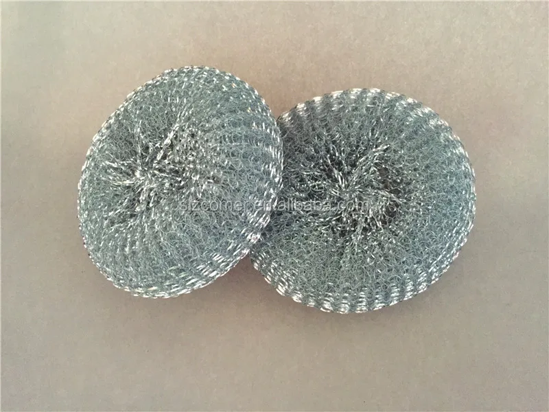 stainless steel material SS 430 pot sponge scourer / kitchen scrubber