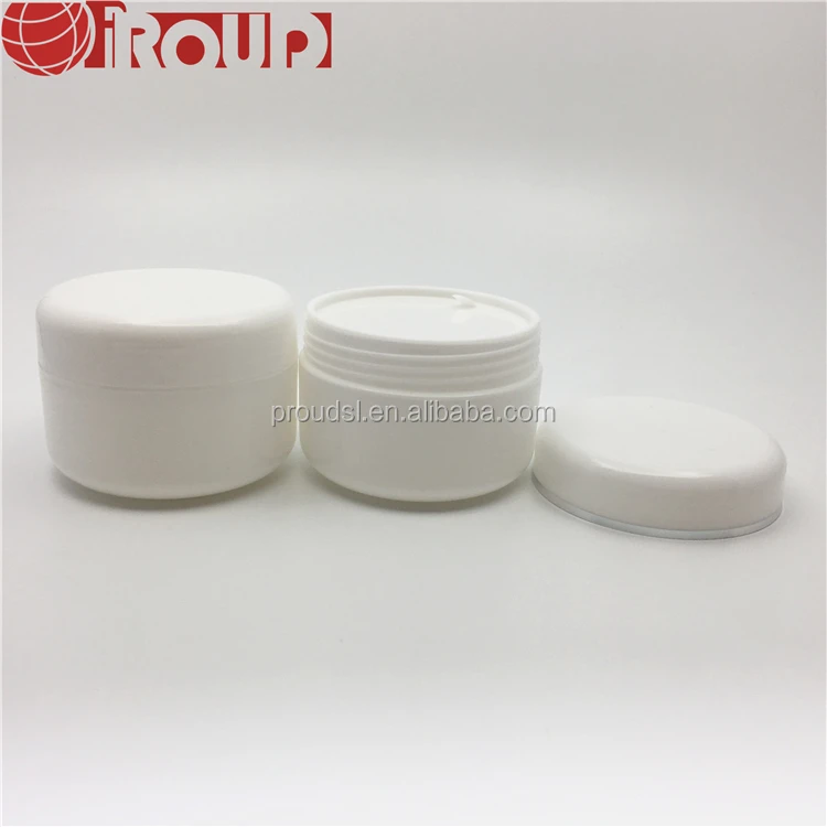 100g empty plastic cosmetic jar pp white for sale