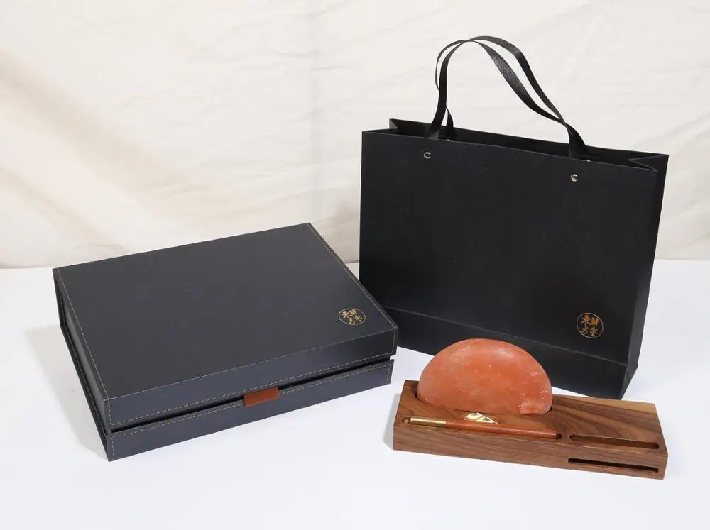 Promotion Product Himalayan Salt Lamp Modern Design Amber Color Crystal Table Lamp for Bedroom Living Room