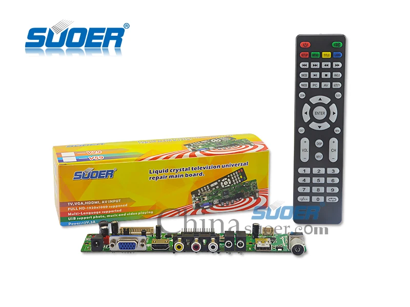 Suoer VGA / HDMI / TV / AV / USB TFT жк-телевизор универсальный вождение плата управления