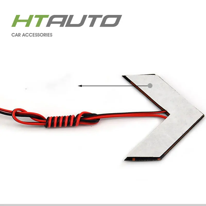 HTAUTO LED Turn Light 3528 Chips 14 SMD LED Side Mirror Flash Arrows Turn Light Mini Car MotorcycleTurn Signal Lights