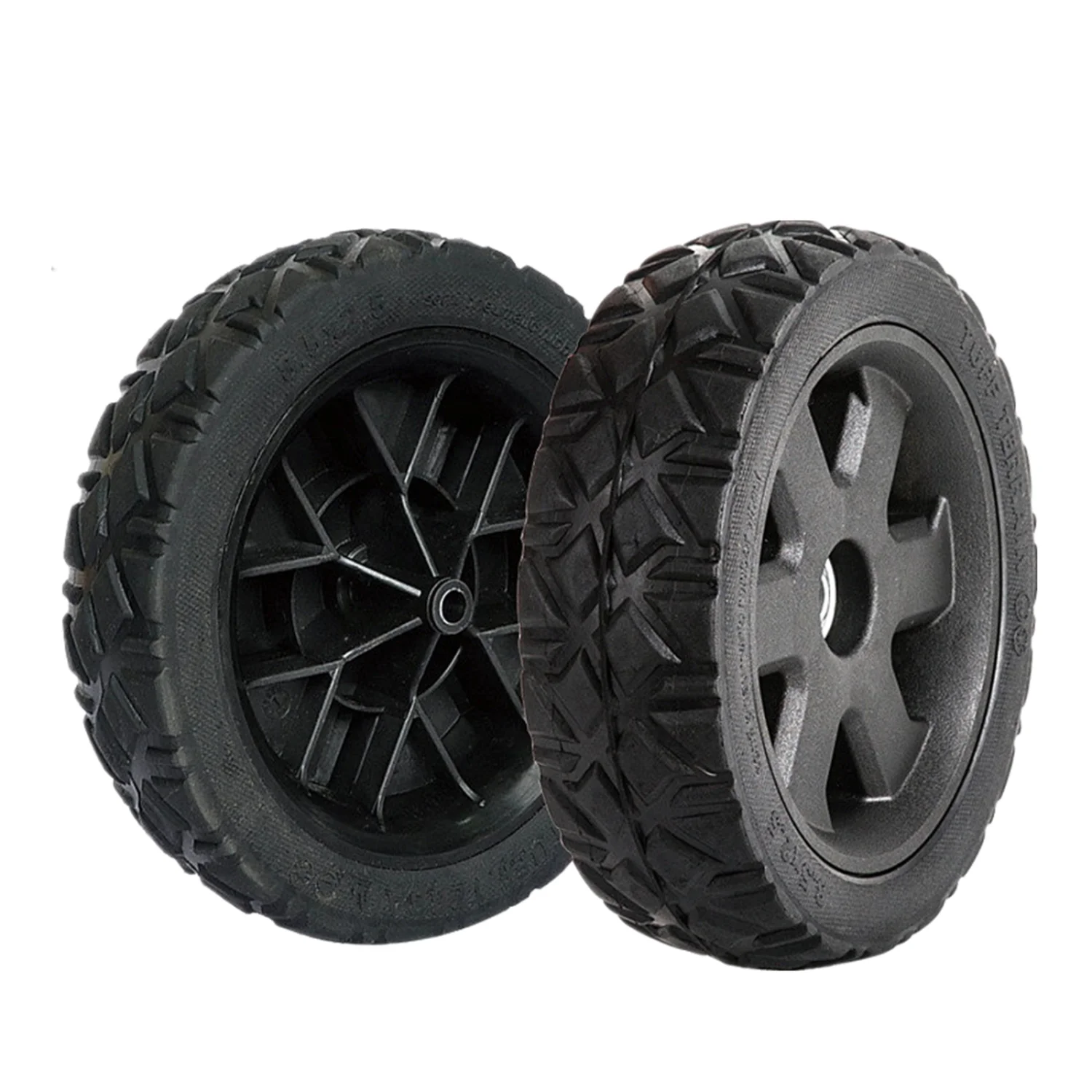 Rubber plastic wheel 8.5 inch semi pneumatic wheel for generator, tool storage box, tool chest, toolbox