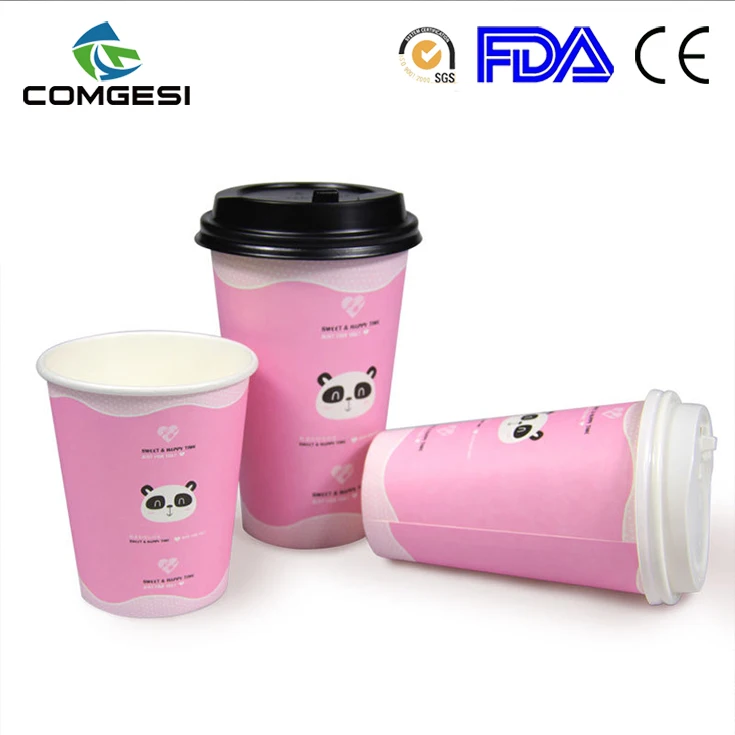 China Wholesale Cold Drink Single Wall Mcdonalds Printed Coffee Cup Pe Coated Insulated Paper Cup Design With Lid