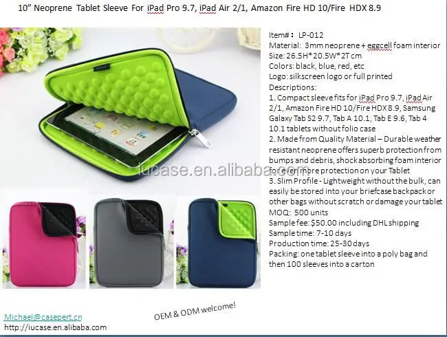 Neoprene Tablet Sleeve